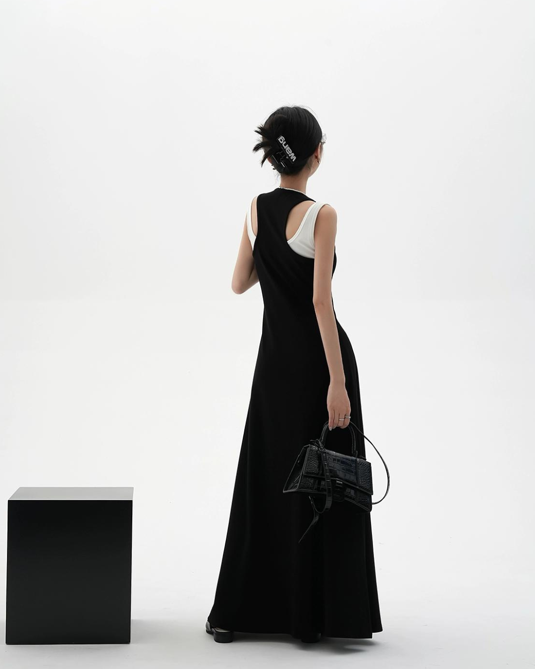 Sleeveless Tight Long Dress SRS0104