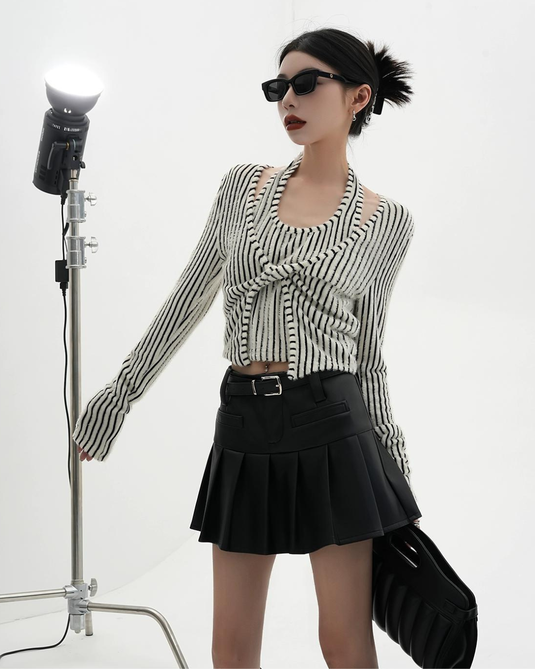 Mode Leather Mini Skirt SRS0114