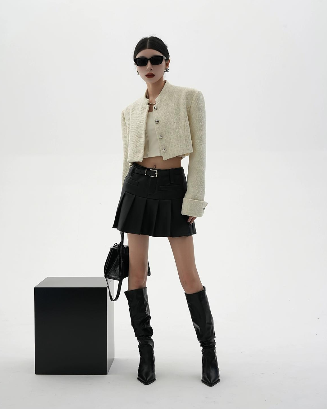 Mode Leather Mini Skirt SRS0114